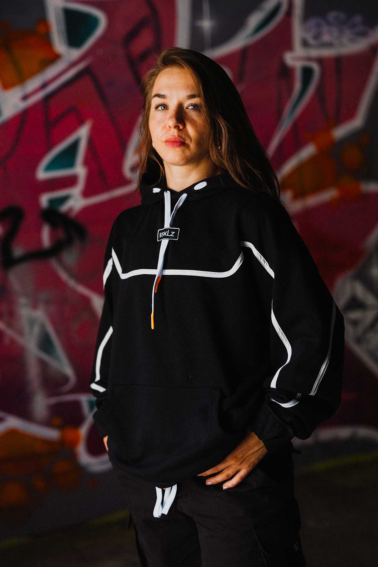 Sweatshirt à capuchon - noir