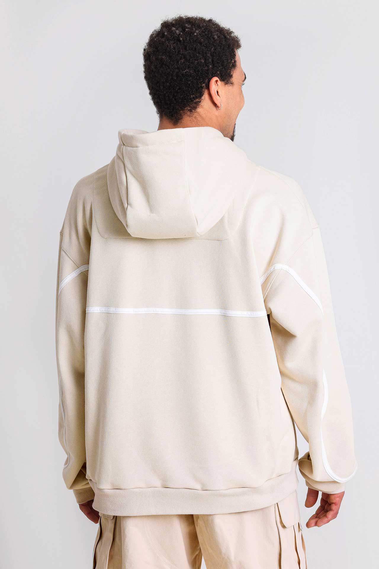 Sweatshirt à capuchon - beige