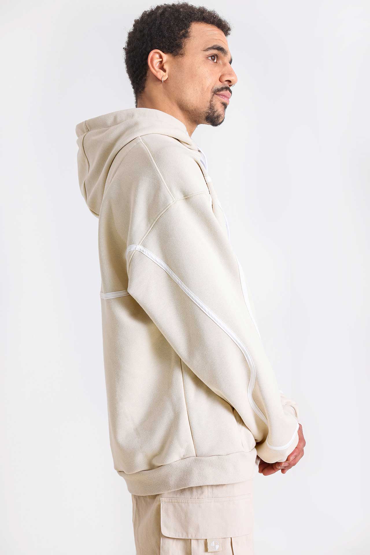 Sweatshirt à capuchon - beige